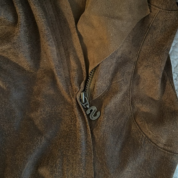 Desigual jacket brown 38 western hippie boho embroidery - Picture 3 of 5